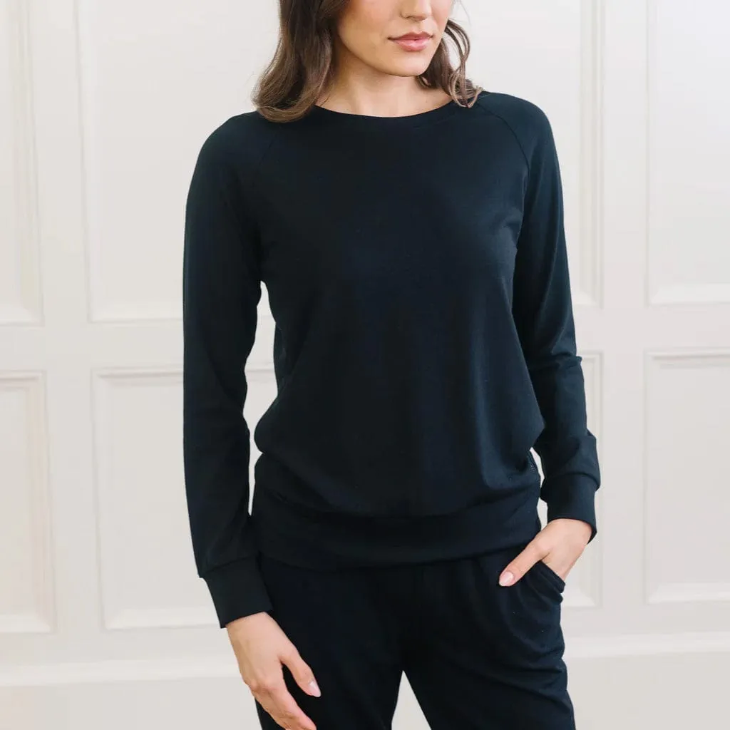 Cozy Earth Women's Bamboo Pullover Crew