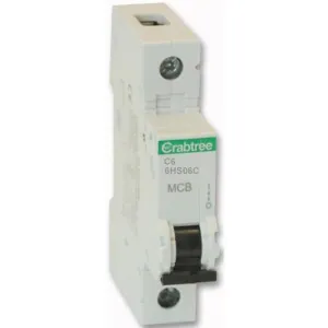 Crabtree 6HS06C 6A Single Pole Type C MCB