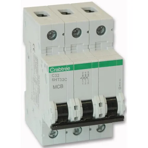 Crabtree 6HT32C 32A TP Type C MCB