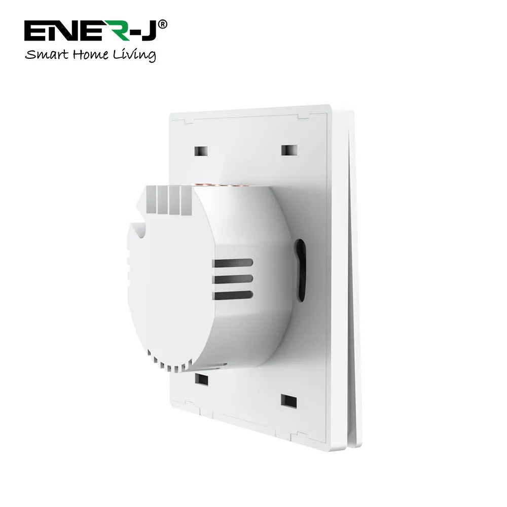 Ener J 2 Gang Smart Push Button Mechanical Light Switch, No Neutral Needed, APP & Voice Control