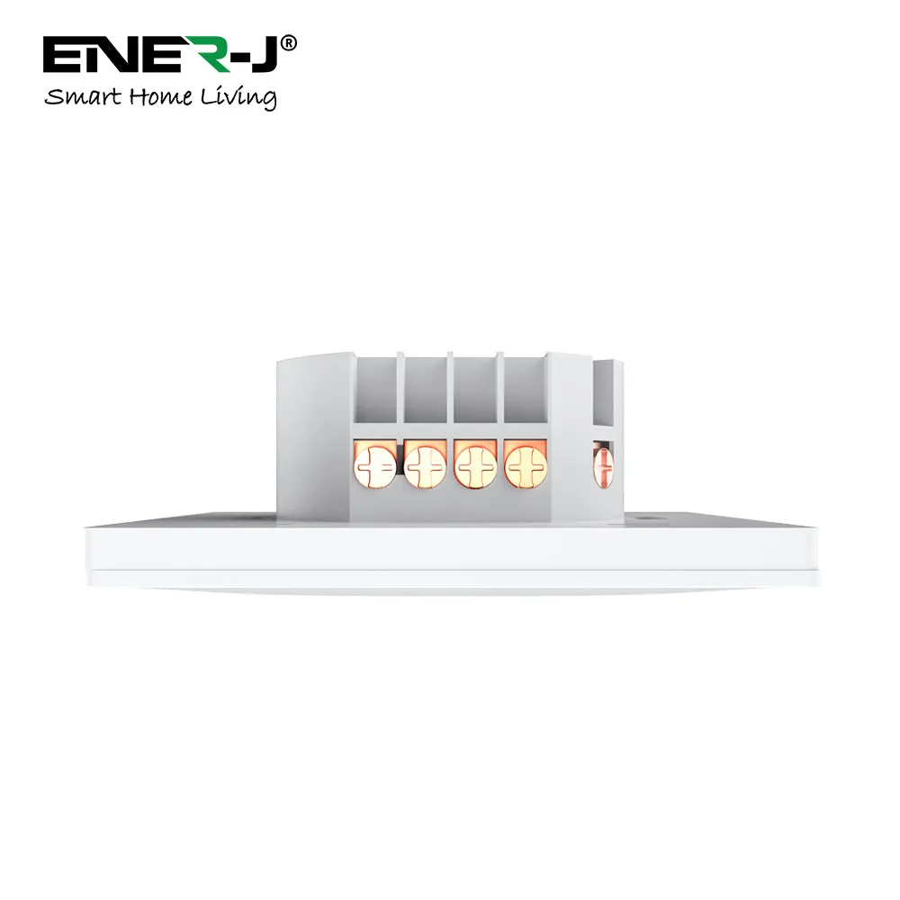 Ener J 2 Gang Smart Push Button Mechanical Light Switch, No Neutral Needed, APP & Voice Control