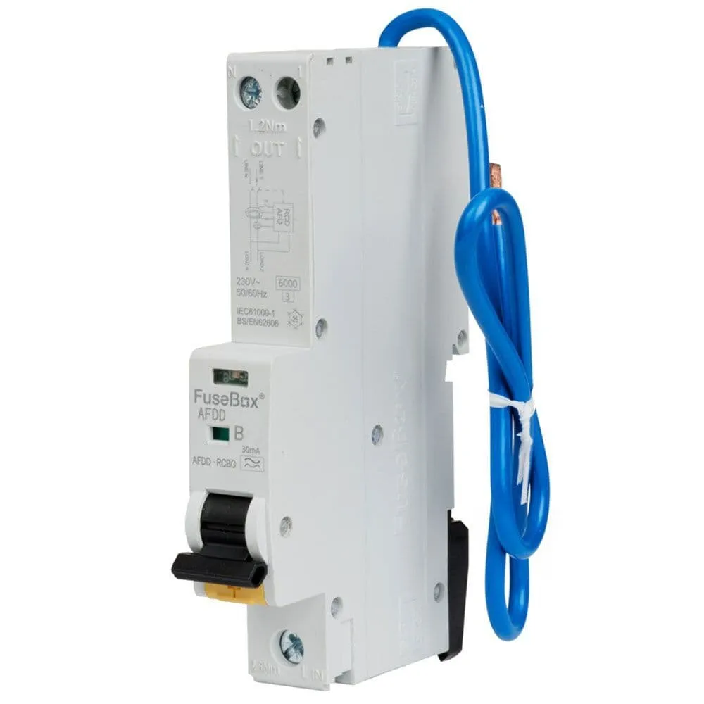 FuseBox 30MA 2 Pole AFDD RCBO 16A