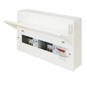 Hager VML955RK 10 Way 5 5 100A Sw 2*100A 30mA RCCB Type A Round KO