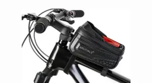 Krutials Top Tube Bag with Mobile Holder (Carbon Black)
