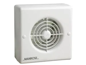 Manrose XF100AT Bathroom Fan Automatic Shutters Timer 100mm