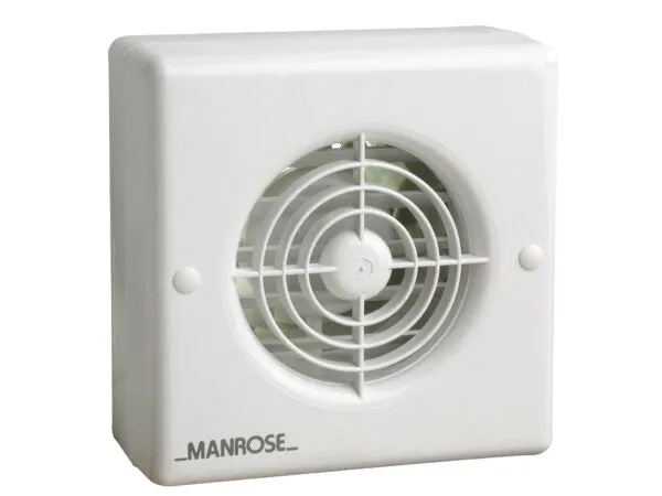 Manrose XF100AT Bathroom Fan Automatic Shutters Timer 100mm