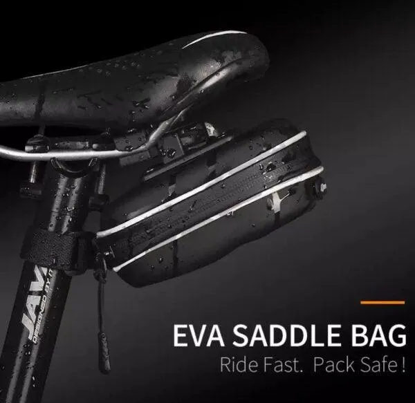 Nuckily PL03 EVA Leather Waterproof Saddle Bag (Black)