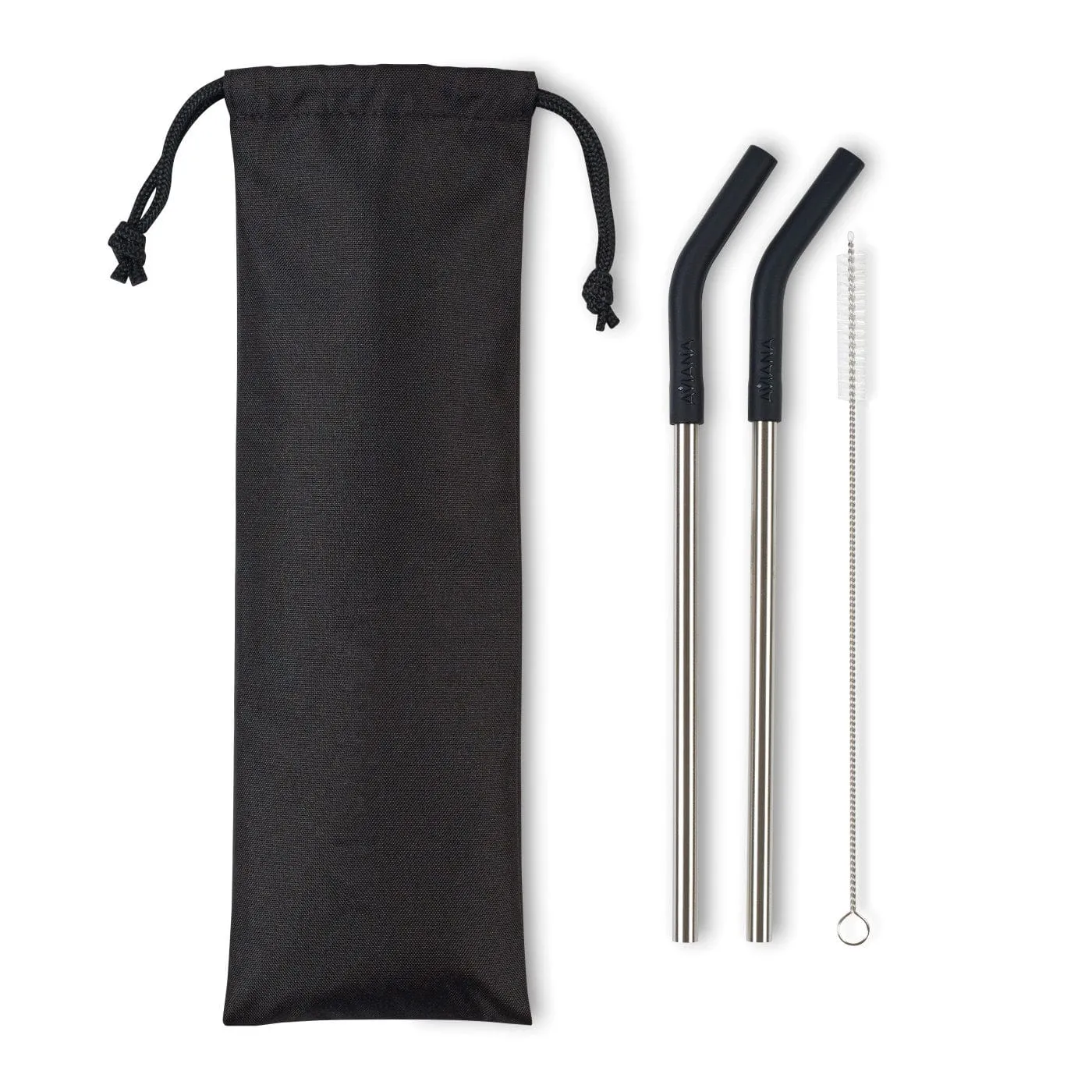 Poppy 2-Pack Stainless Straw Set