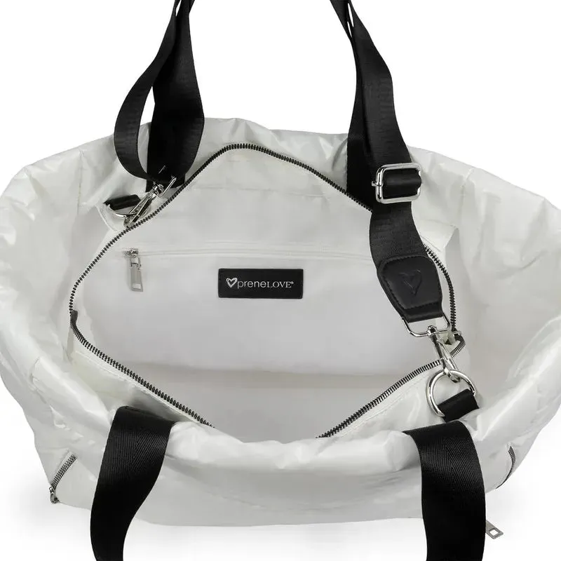 preneLOVE Panorama Puffer Bag - White