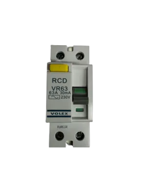 Volex RCD 63 Amp 30mA Double Pole 63A RCCB Protector Trip VR63