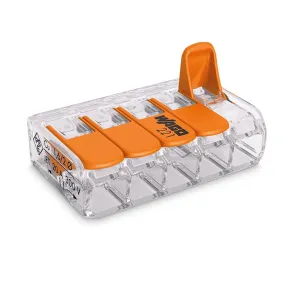 Wago 221-415 5 Pole Terminal Block/Splicing Connector w Lever Lock