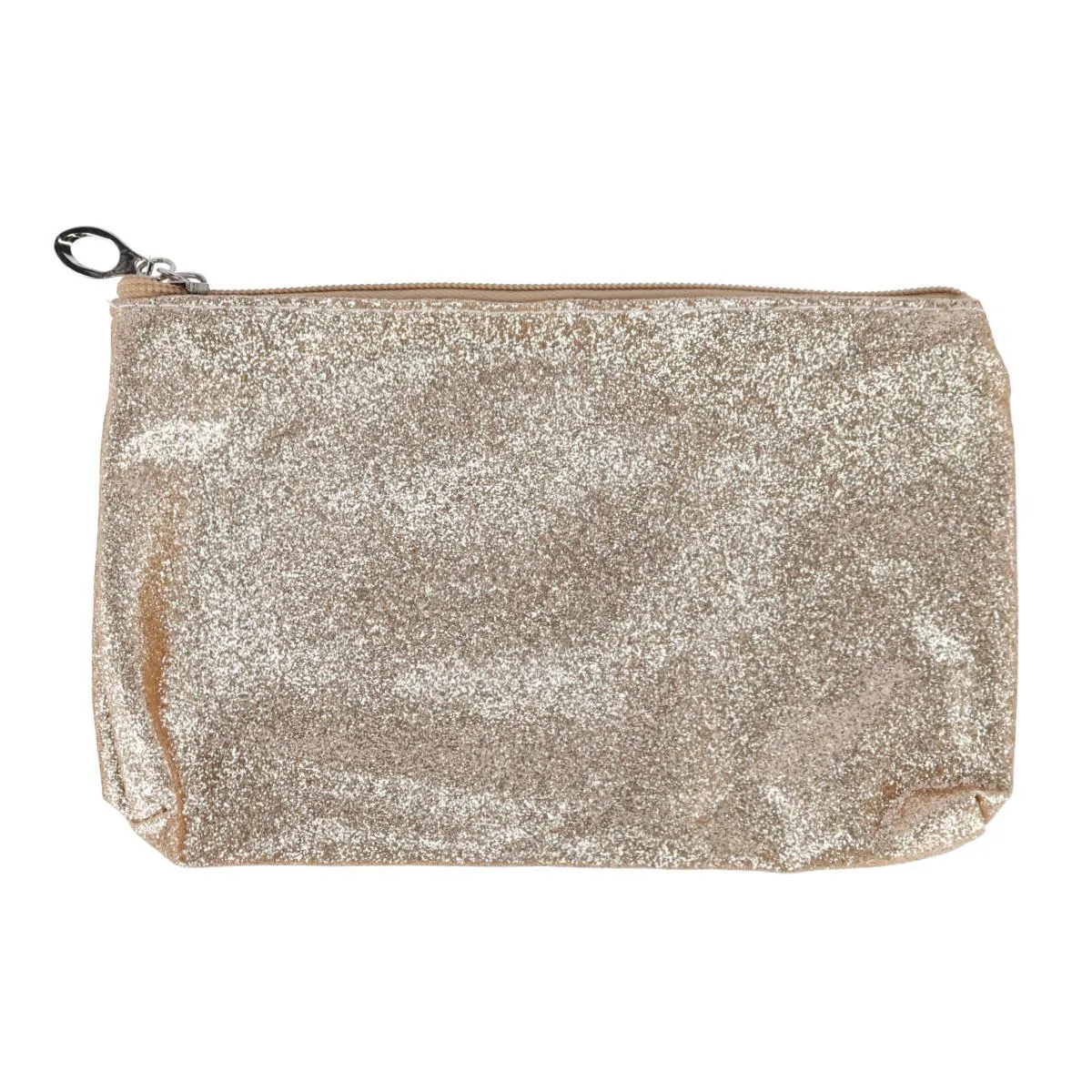Women's 3 Piece Metallic Heart Cosmetic Bag Set