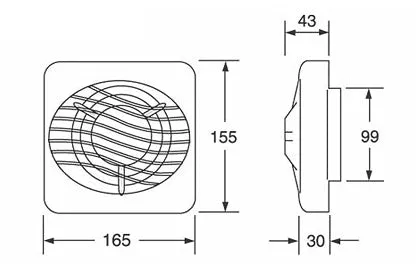 Xpelair Simply Silent LV100BHPT Pullcord Extractor Fan with Timer (92620AW)